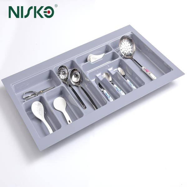 Quality Kitchen Cutlery Tray Storage Flatware Utensil Insert Drawer for Spoons Knives Forks  for sale