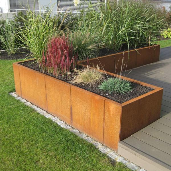 Buy cheap Customization Modern Garden Rusted Steel Planters OEM ODM Service from wholesalers