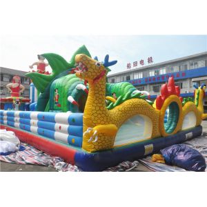 15x8M Inflatable Toddler Playground With Printing Logo / Backyard Obstacle