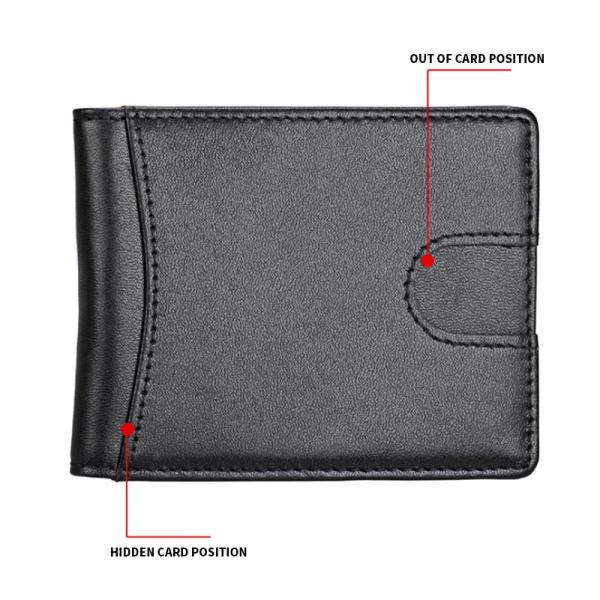 Daily Life Essential Men's Genuine Leather Wallet with Multi-functional Coin Purse