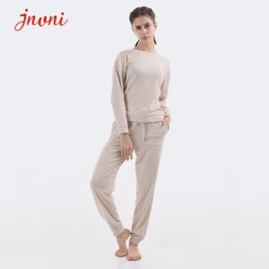 Buy cheap Soft Women'S 2 Piece Loungewear Long Sleeve And Joggers Solid Sweatsuit Set from wholesalers