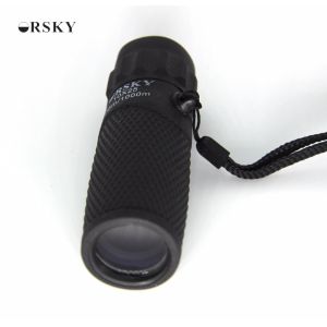 Mini Household 10X25 Black Small Pocket Telescope 5.5 Degree For Children