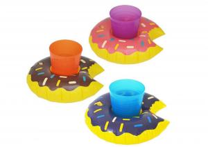 Buy cheap Donut Inflatable Pool Drink Holders , Floating Beverage Holder 0.18 0.2mm Thick product
