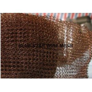 2 " Width Knitted Copper Wire Mesh Double / Multi - Filament Durable And Long