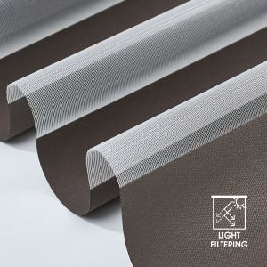 Buy cheap 100% Polyester Double Blockout Blinds Sunscreen Zebra Blinds Fabric from wholesalers