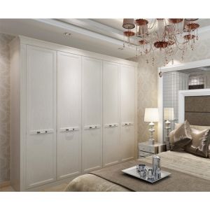 Buy cheap Custom Made Handles Multilayer Modern Wardrobe Closets Hanging Storage from wholesalers