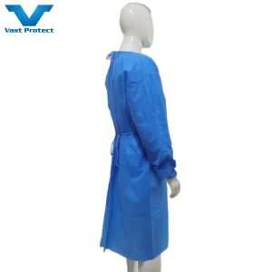 Buy cheap Medical SMS Fabric Waterproof Non Sterile Isolation Gown M L XL Class I Level 1 2 3 from wholesalers
