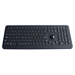 Industrial Medical Silicone Computer Keyboard With Washable Trackball