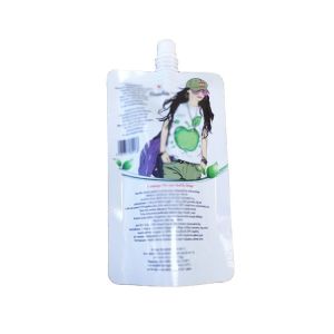 Buy cheap Custom Printed Food Grade Stand Up Spout Pouch Plastic Drinking Water Bag For Fruit Juice from wholesalers