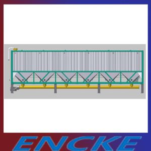 China Pressure Relief Valve Portable 57CBM Horizontal Cement Silo on sale