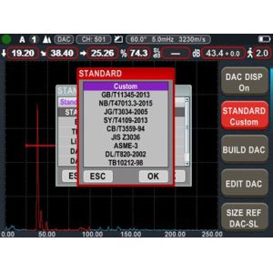 120dB 3000Hz 25meters DAC AVG DGS AWS B Scan Auto Calibration Portable Flaw