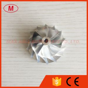 Buy cheap KP39 33.60/46.00mm 7+7 blades performance 5443-123-2023 Turbo aluminun 2618/milling/billet compressor wheel from wholesalers