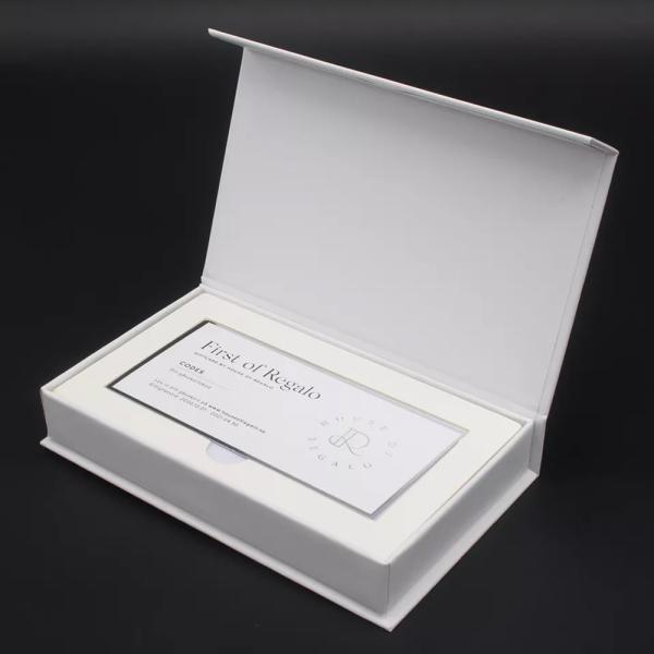 Buy cheap Custom Size Luxury Business Credit Card Packaging Gift Card Box With Lid from wholesalers