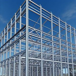 Buy cheap Weatherproof Industrial Steel Structure Plant With H Section Coulmn Beam product