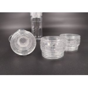 Buy cheap (KPL-015) Refillable PC Grinder Caps Modern Round Shape Clear Or Black from wholesalers