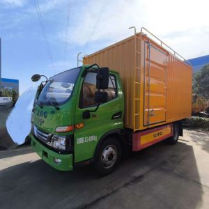 Customized JAC 4x2 8Tons 139HP 4.15Meters Van Cargo Truck for City Transportatio