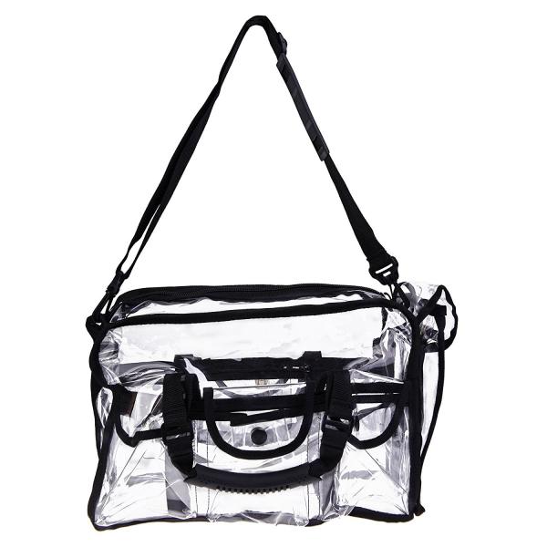 Multifunctional Large Capacity Travel Handle Make Up Clear PVC Cosmetic Bag