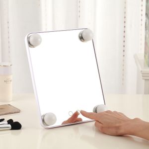 Amazon Hollywood color bulbs led colorful frame cosmetic mirror for vanity