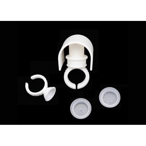 Buy cheap White Plastic U Shape Eyelash Extension Glue Ring Adhesive Pallet from wholesalers