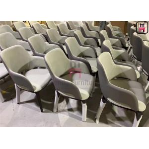 Buy cheap Micro Fiber Leather Wood Restaurant Chair Upholstered No Folded With Armrests from wholesalers