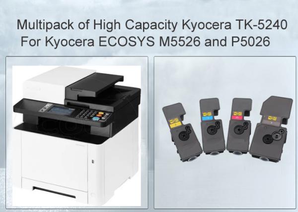 Kyocera TK-5240 CMYK Multipack Laser Printer Toner Cartridge For Kyocera Ecosys