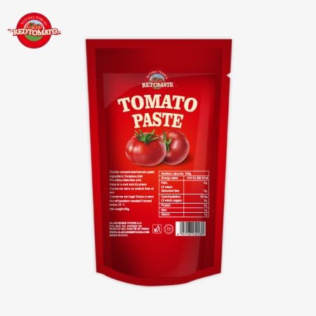Quality ISO Pouch Tomato Paste 227g Double Concentrated Tomato Paste With Purity Ranging From 30% To 100% for sale