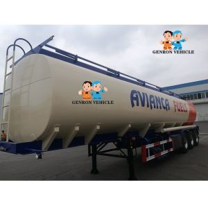 Buy cheap Aluminum Alloy Enclosed 40CBM Bitumen Liquid Tanker Trailer from wholesalers