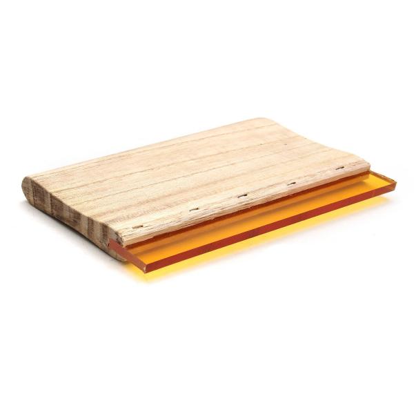 Quality Wooden Holder Screen Printing Rubber Squeegee Blade For T- Shirt Printing for sale