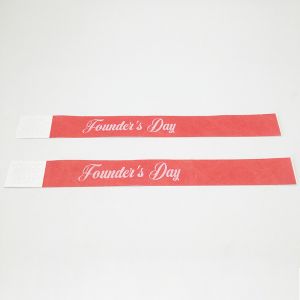 Buy cheap Custom Snap Closure Fully Printed Tyvek Paper Wristbands with Barcoding from wholesalers