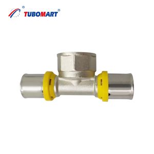 Buy cheap TUBOMART OEM Factory Direct PEX TH TYPE Press Fittings Equal Tee for Multilayer PEX Pipes Gas Plumbing Solutions from wholesalers