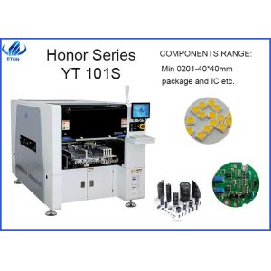 Buy cheap SMT picking and place machine  for panel light with tape reel package and 10pcs head and 16pcs feeder from wholesalers