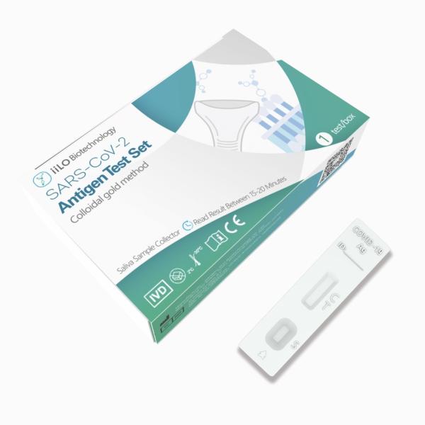 Buy cheap Class III Factory price SARS-CoV-2 Antigen Self Test Set Saliva Sample Collector 1 test/box from wholesalers