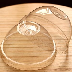 90mm Biodegradable And Compostable Tableware Pet Dome Lids For Plastic Cups