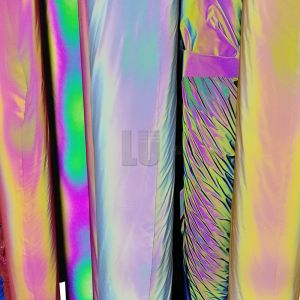 Buy cheap Soft 1.37m*100m Nylon Waterproof Rainbow Reflective Fabric from wholesalers