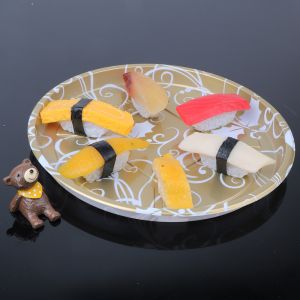 Buy cheap Custom Printed Serving Round Plastic Sushi Tray from wholesalers