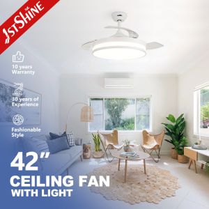 Buy cheap Standard Wind LED Ceiling Fan with Retractable PC Blades and Air Conditioning Function from wholesalers