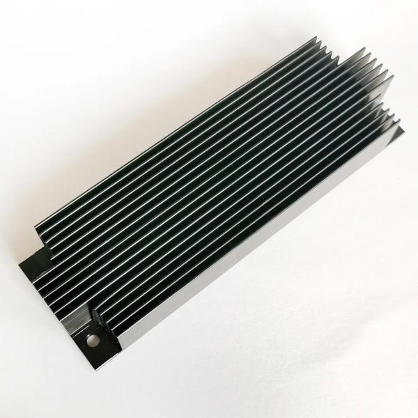 Quality Anodized Extruded Aluminum Heatsink Alloy Black 6063 T5 for sale