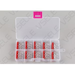 Buy cheap 10Pcs / Box Conductor Push Wire Terminals Block With Lever from wholesalers
