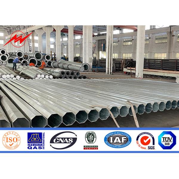 Quality Galvanized Electrical Steel Power Pole 110kv 132kv 230kv Transmission Line for sale