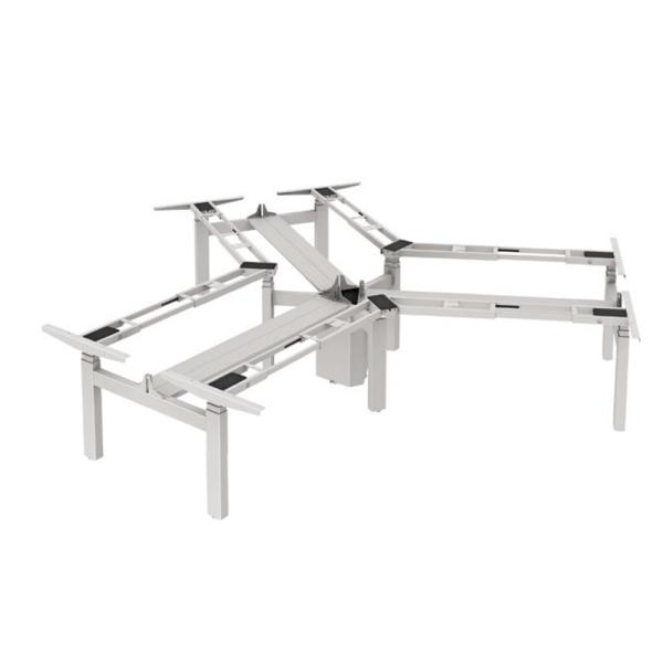 Quality Metal Type Iron Electric L Shape Standing Desk Frame for Height Adjustable Workstation for sale