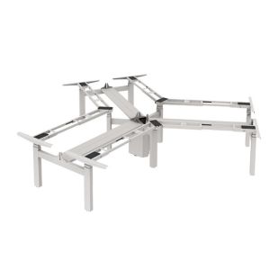 Buy cheap Metal Type Iron Electric L Shape Standing Desk Frame for Height Adjustable Workstation from wholesalers