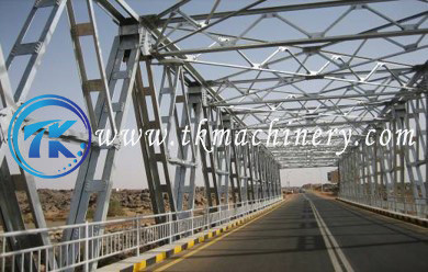 Steel Truss Bridge Steel bridge Large span Heavy Load For Construction Site