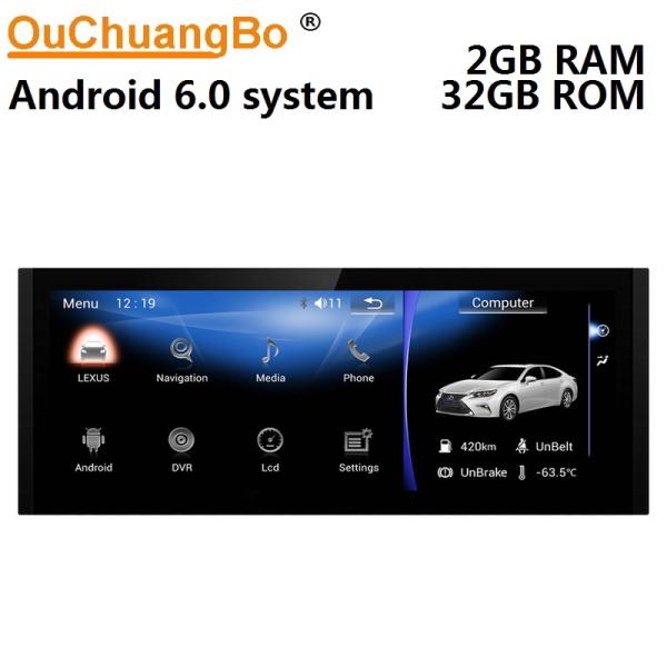 Ouchuangbo 10.25 car radio gps 4 Core CPU for Lexus IS with USB WIFI reverse