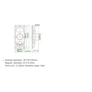 Buy cheap LS3070N-2 32 Ohm 0.5W TV computer stadium speaker high quality.speaker .loudspeaker; reproducer; horn.loudhailer; from wholesalers