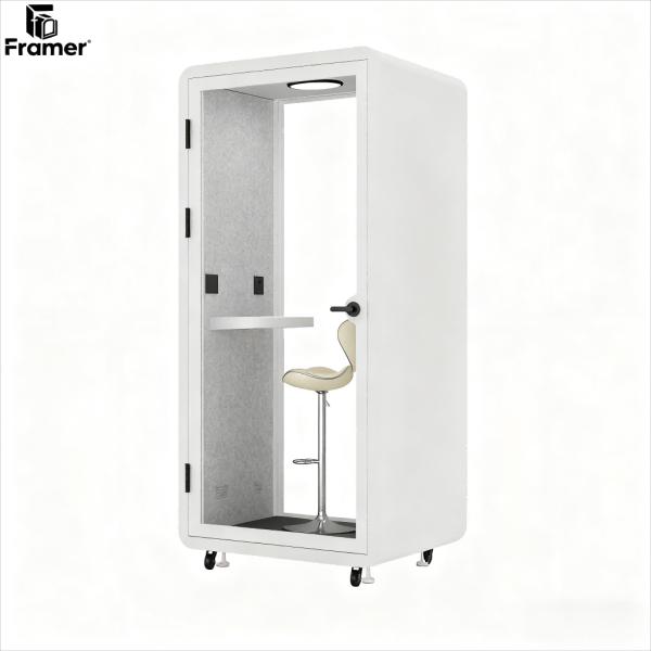 Adjustable Office Phone Booth Extendable Modular Acoustic Booths Whisper Quiet