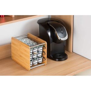 Buy cheap Conveniently Organize Your Coffee Pods with this Sustainable Bamboo Holder and Drawer from wholesalers