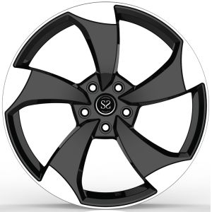 Buy cheap 20x9.0  Gloss Black Machined Replica Style for Audi A4 from wholesalers