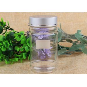 Buy cheap Transparent PET Plastic Cosmetic Jar Container with Aluminum / Plasitc Cap from wholesalers