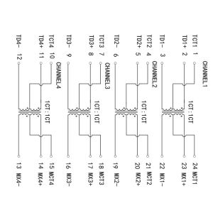 7490200143 / LP5084ANL Gigabit Ethernet Transformer 1000Base-T Magnetics
