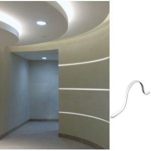 Buy cheap LED Strip Aluminium Profile Surface Mounted Super Slim U Channel Flexible Curve Bendable Alu Extrusion Free Samples from wholesalers